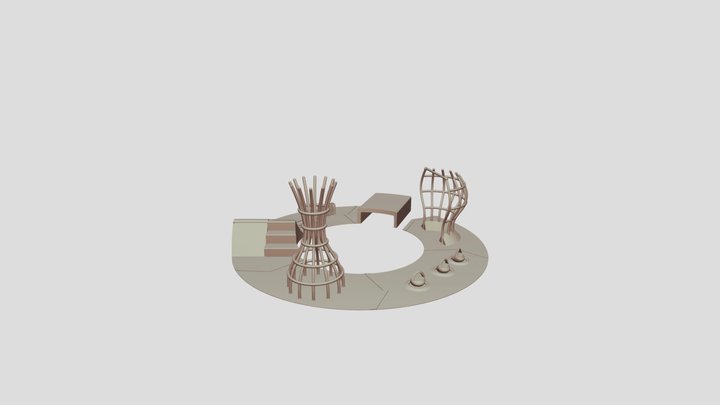 Circuito De Entrenamiento 3D Model