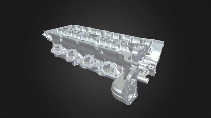 Jaguar V8 Cylinder Head RF69JV-6090-AF 3D Scan 3D Model