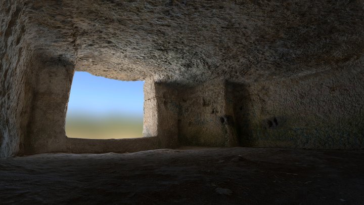 Room on the edge of the cliff, Chufut Kala 3D Model
