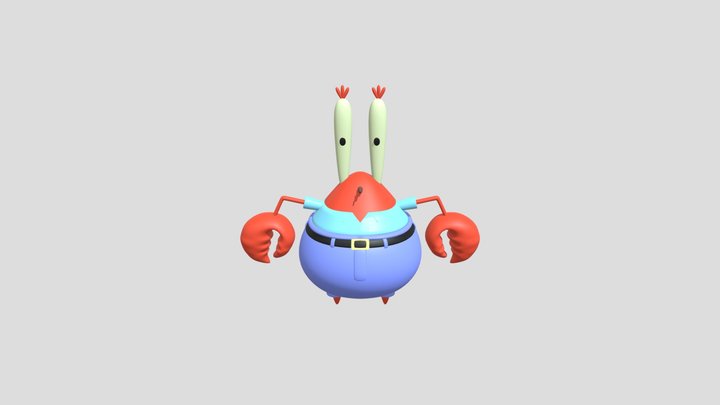 Mr Krabs v2.0 3D Model