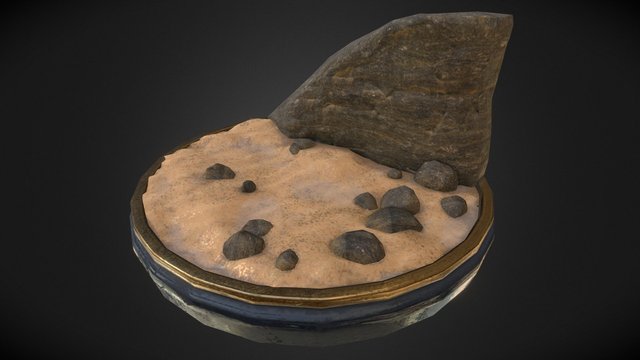 rainy desert 3D Model