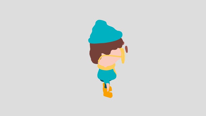 Cartoon character High-Poly