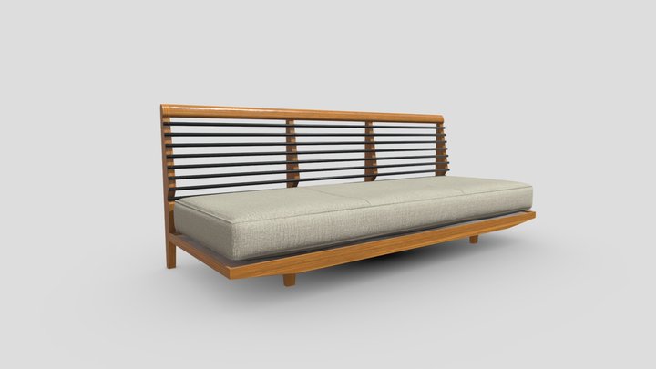 Replica of a mid-century modern sofa 3D Model