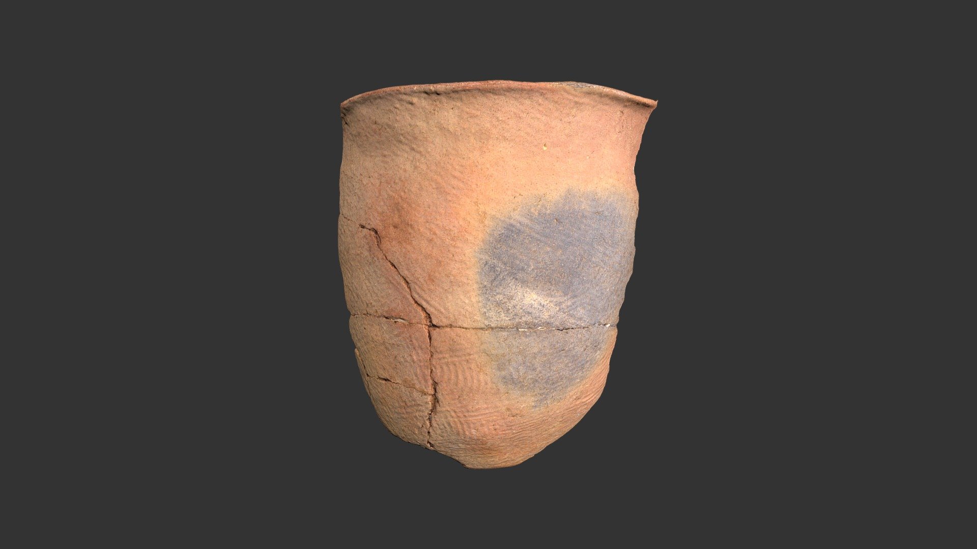 Pee Dee Complicated Stamped Jar Rim (2101p121-3)
