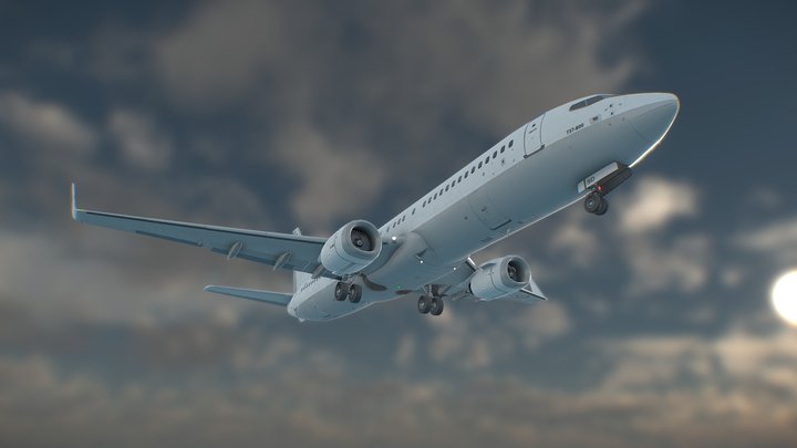 Plane Boeing 737 3D Model