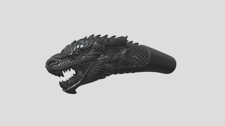 Dragon Head Knife Handle