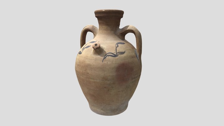 Traditional Clay Vessel 3D Model