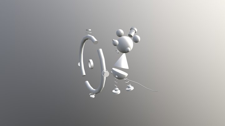 Abstract Micky 3D Model