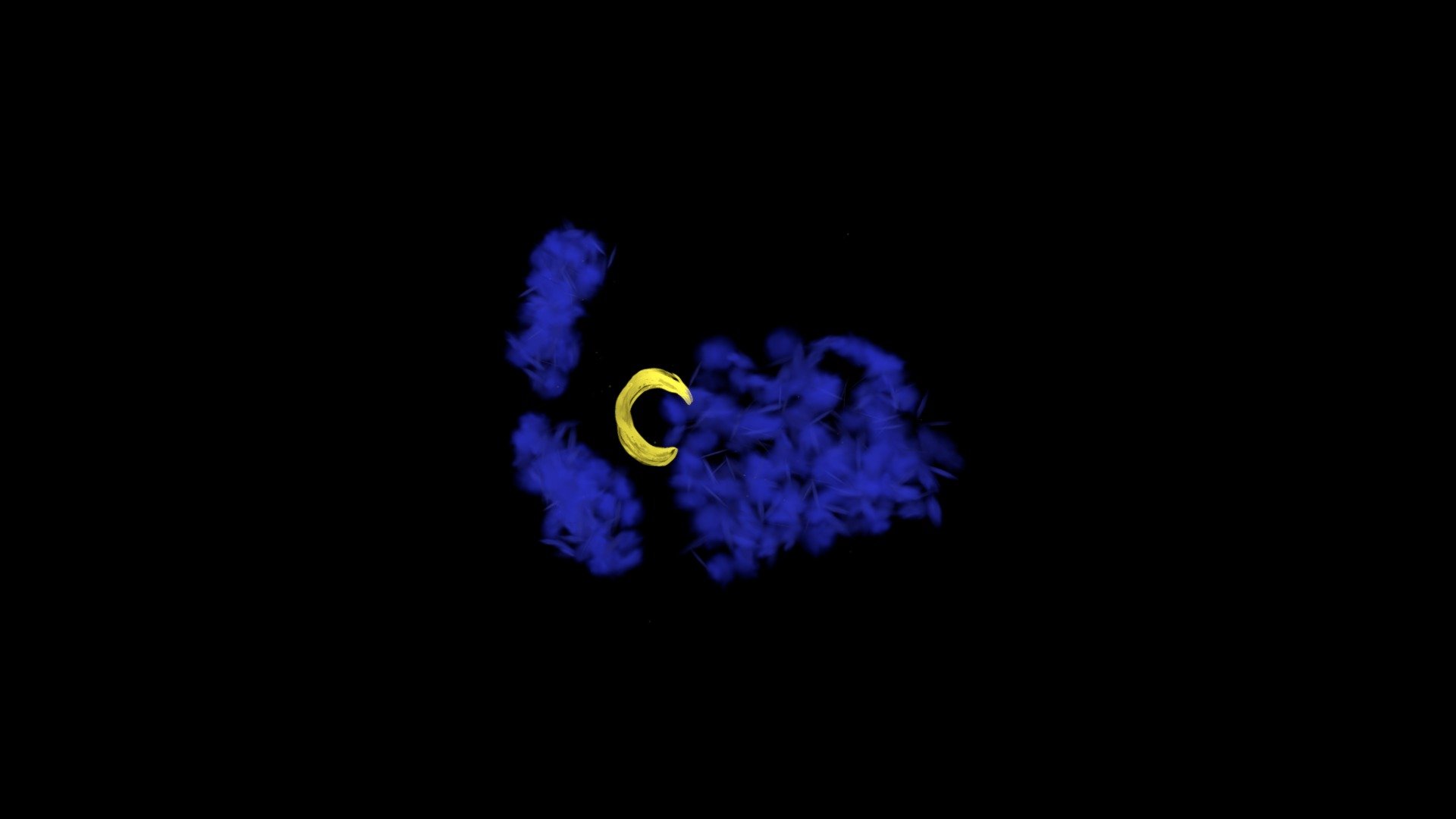 Crescent Moon at night