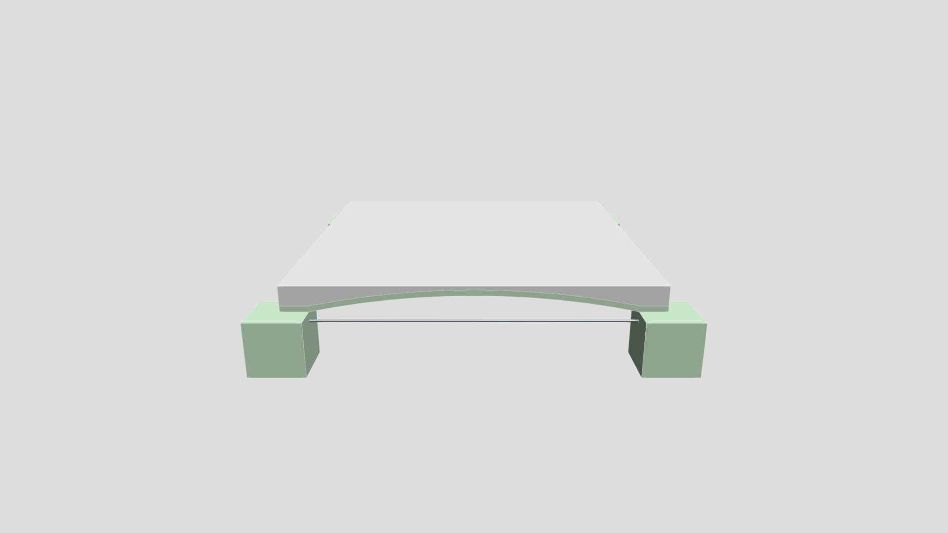Thin Shell Reinforced Concrete Slab