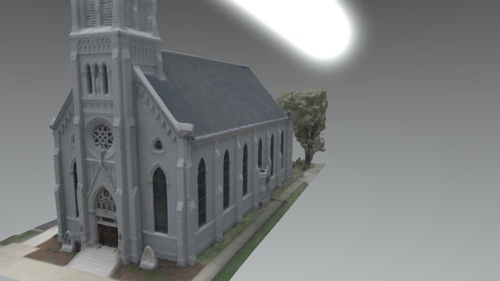 Small Catholic Church (1st) 3D Model