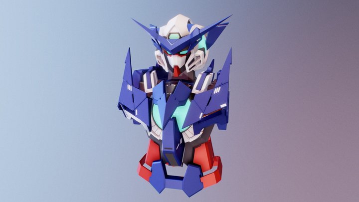 Amazing exia WIP 3D Model