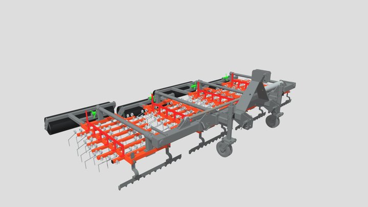 Weed harrow.Working widths 4.8 metrs 3D Model