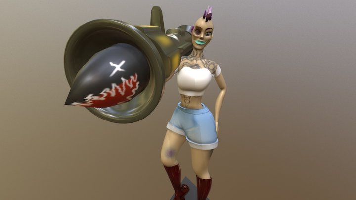Punkerita Valiente 3D Model