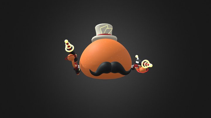Slimer Left and Right Attacks 3D Model