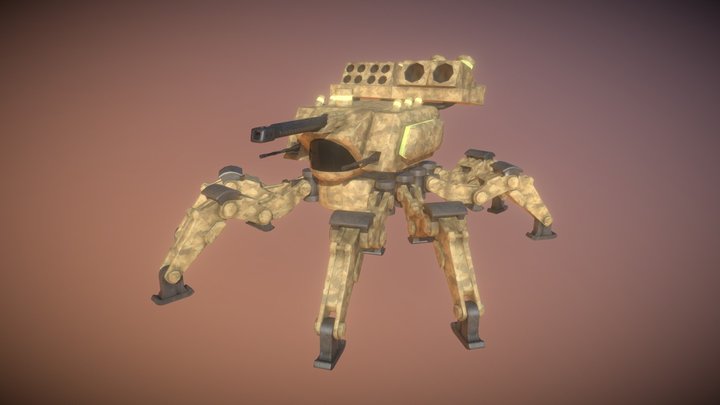 SP1D3R Tank 3D Model