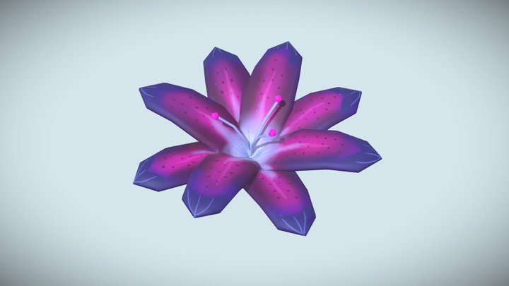 Warm Heart Flower 3D Model