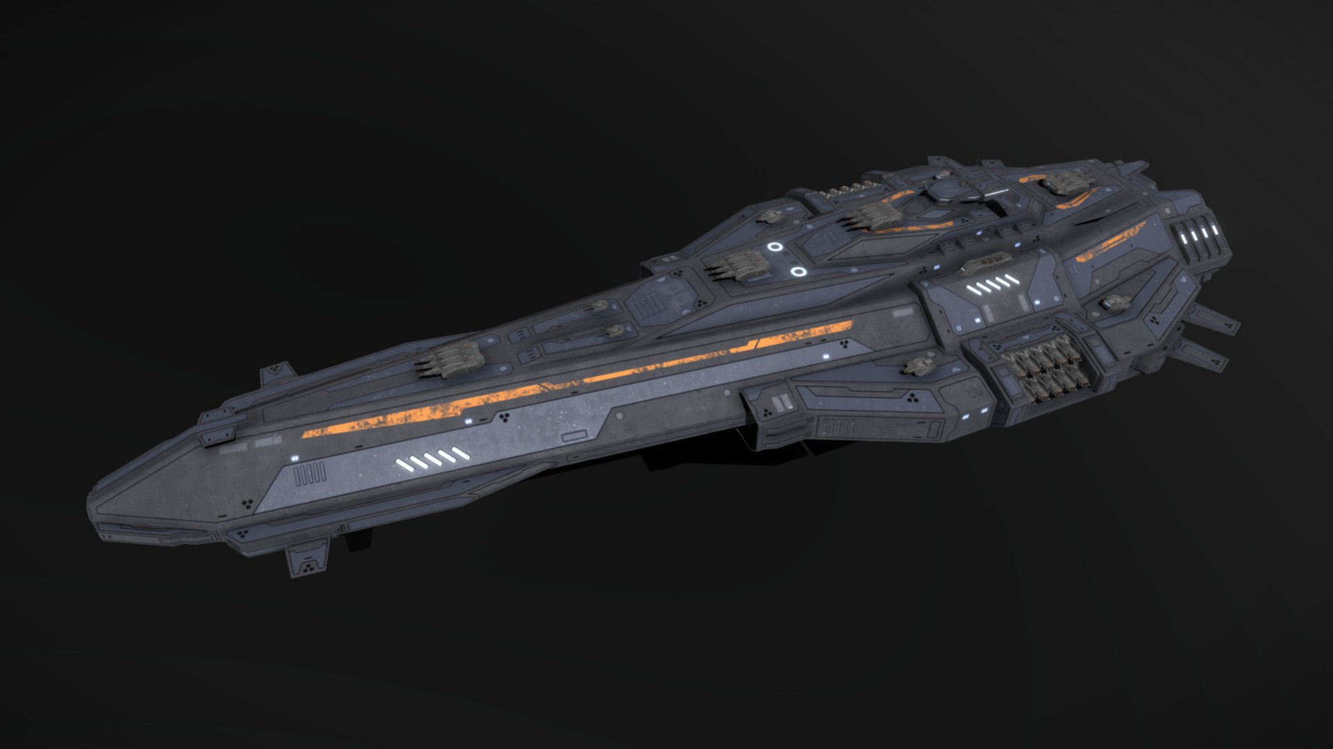 ArtStation - large space battleship