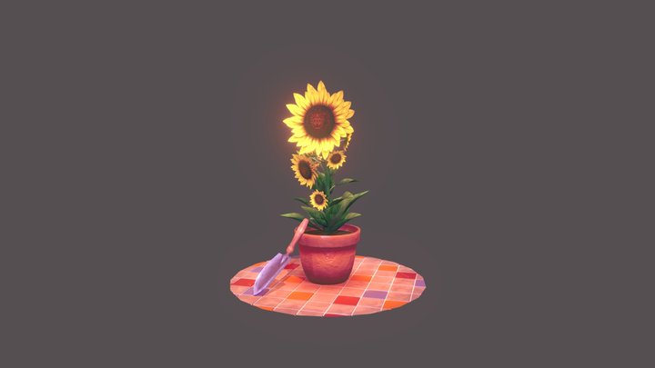 SunFlower 3D Model