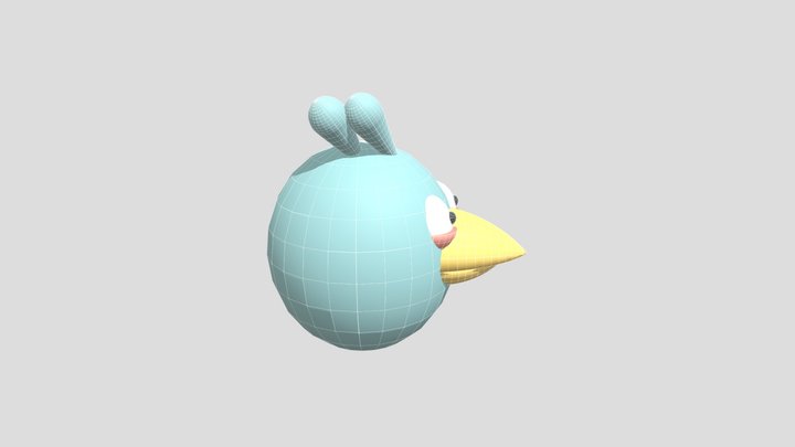 Angry_bird_blue funvideotv 3D Model