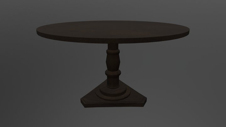Table Prop 3D Model