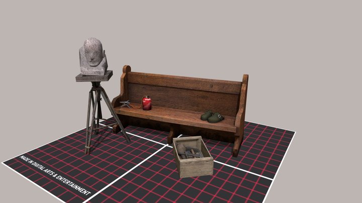 DAE 5 Finished props - FOREST LONER 3D Model