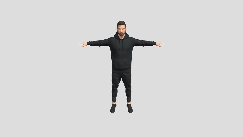 Lionel Messi Inspired 3D Character | Game-Ready