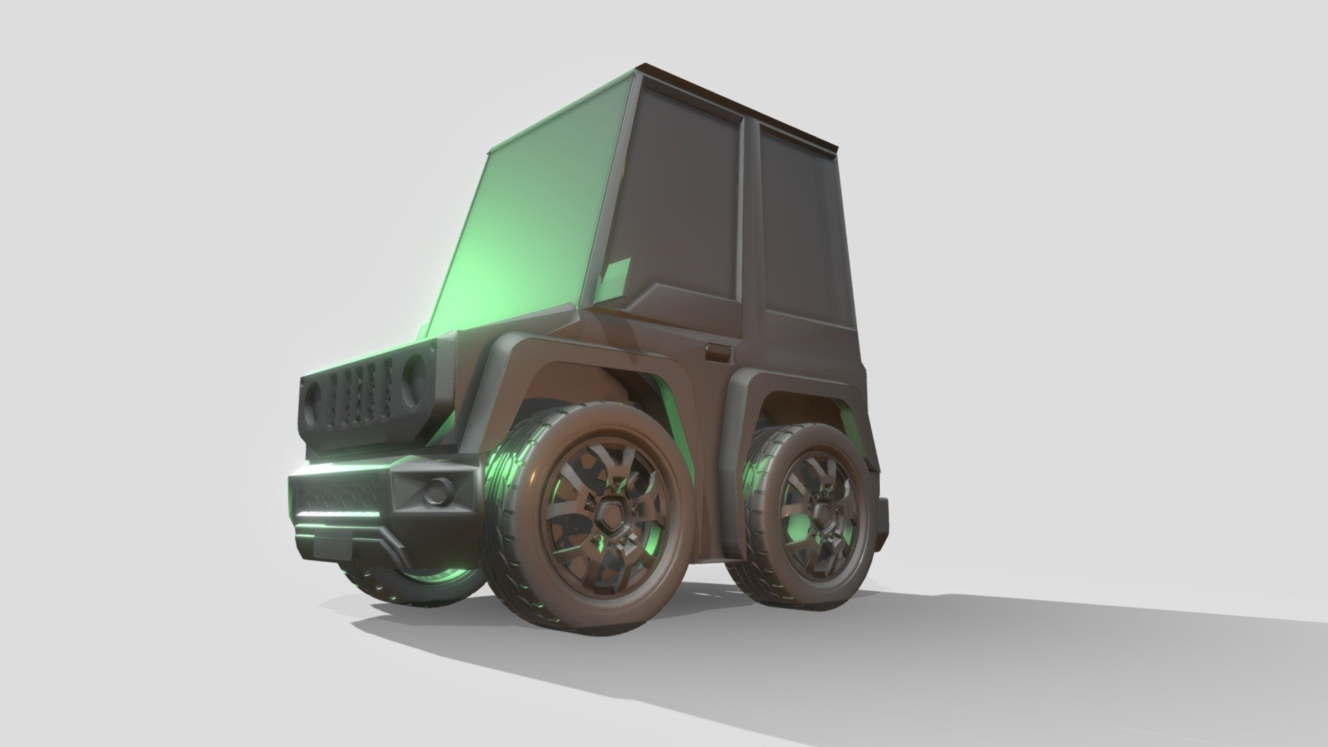 Suzuki jimny (Cartoon Proportion) - Download Free 3D model by