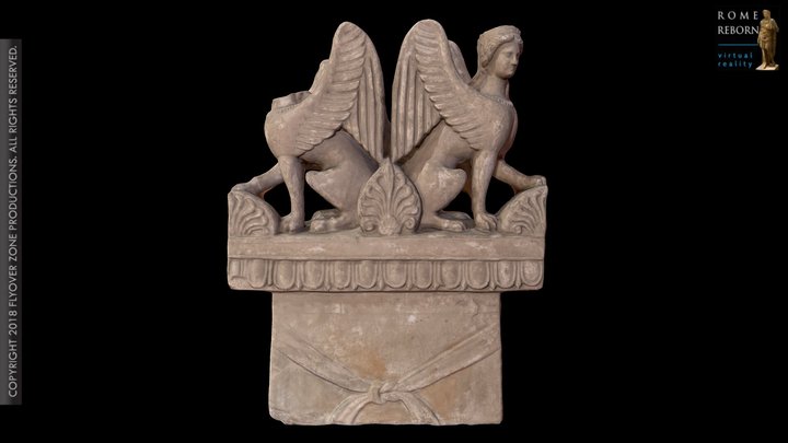 3D rendering of Cypriote Funerary Stele