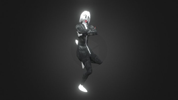 Sarah Wind the Ghost Girl (Clothed Version) 3D Model