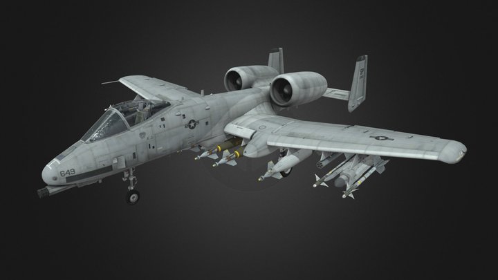 A-10 ThunderBolt II 3D Model