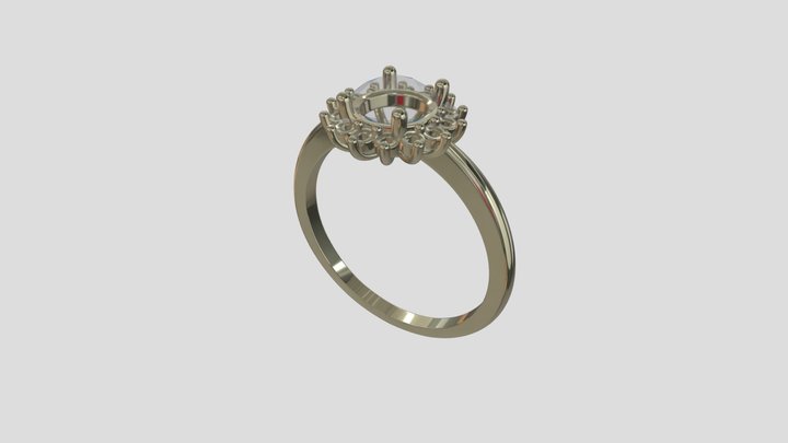 AGRG008 goldring wedding engagement luxury – Kostenloses 3D-Modell STL