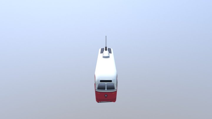 PCC Streetcar lowpoly model 3D Model