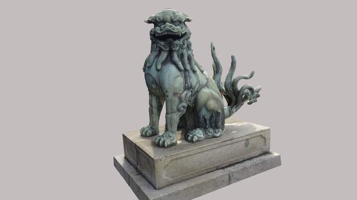 Lion at Itsukushima Shrine 3D Model