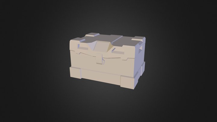 Sci-fi Crate 3D Model