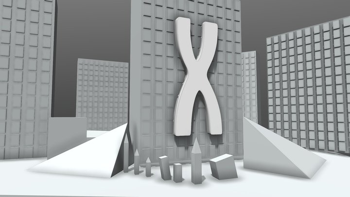 Arknight Reunion building 3D Model