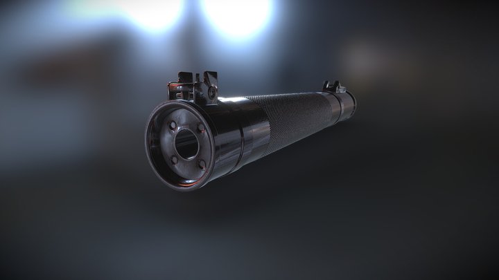 AS Val integral barrel-suppressor (2) – Kostenloses 3D-Modell STL