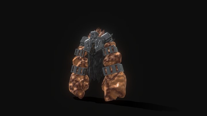 Lava Golem 3D Model