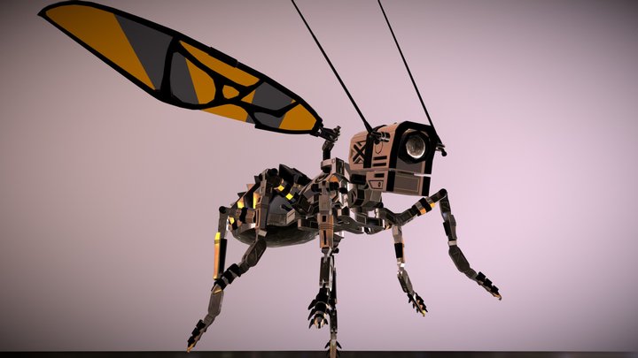 Cyber Insect (Sci-fi) 3D Model