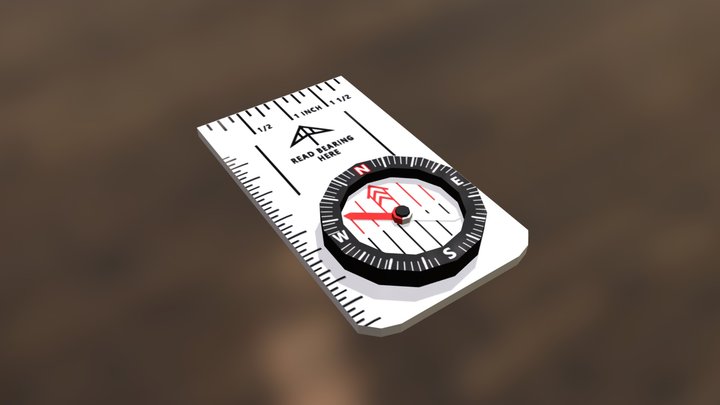 Orienteering Compass 3D Model