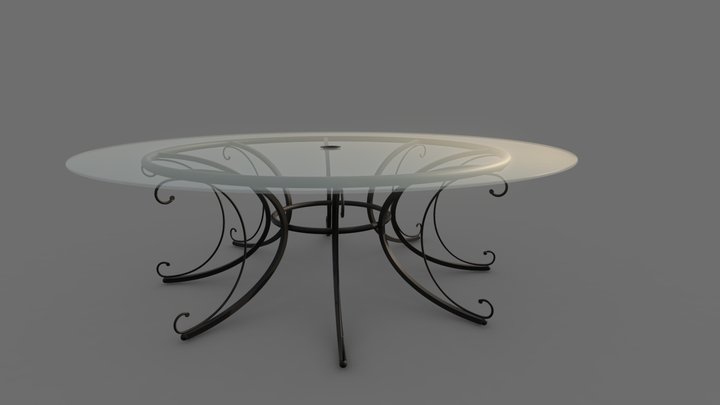 Outdoor Table - Galbiati Fratelli 3D Model