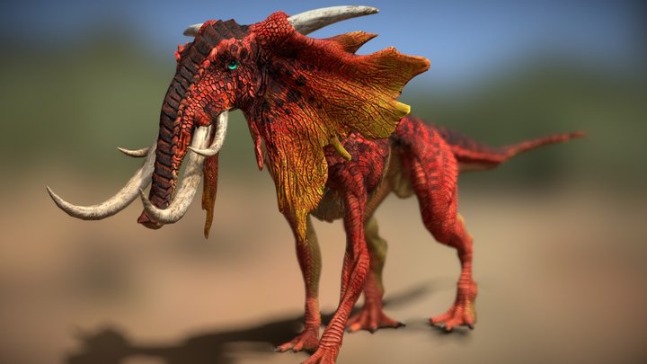 3DRT - Fantasy elephant 3D Model
