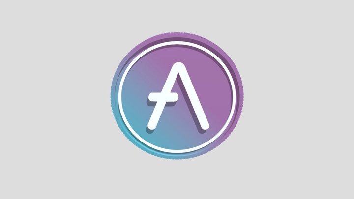 Aave Coin 3D Model 3D Model