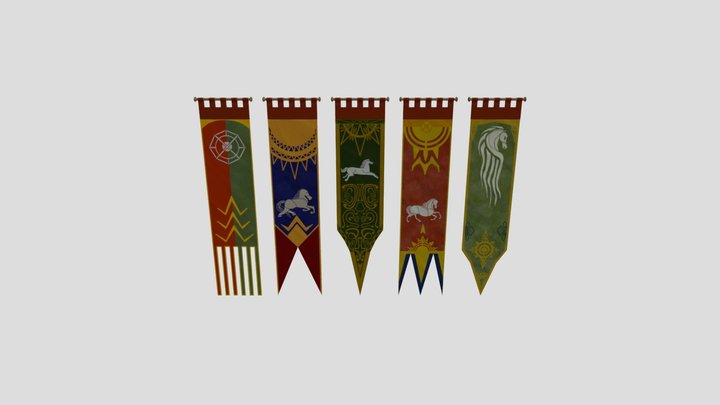 Banners 3D Model
