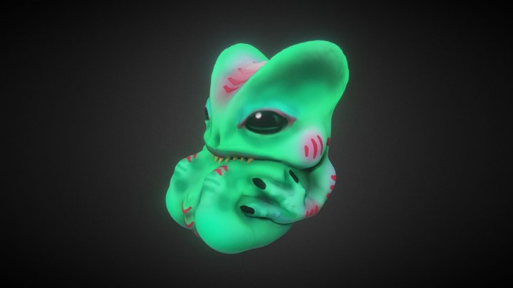 Little Chum-chum, the self-eater space rodent 3D Model