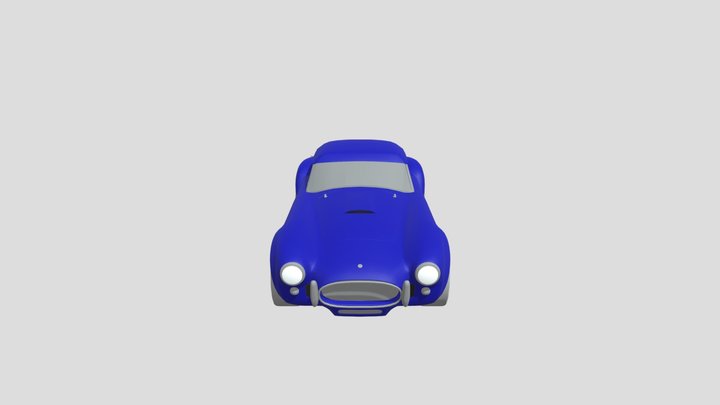 Shelby Cobra 1967 Coupe lowpoly for 3D-printing
