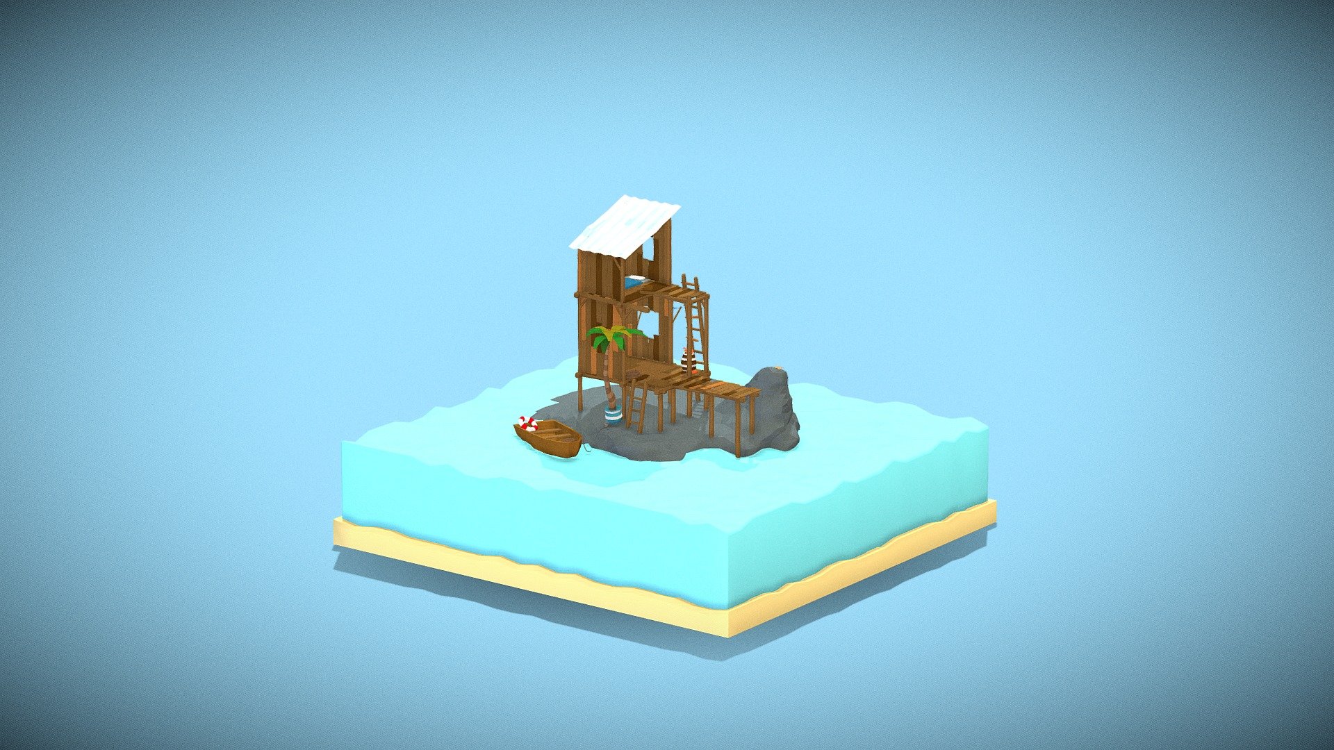 Rancho do pescador - 3D model by Rafaelmg92 [6240dfa] - Sketchfab