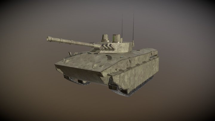 Tank / Infantry fighting vehicle - BMD-4 3D Model