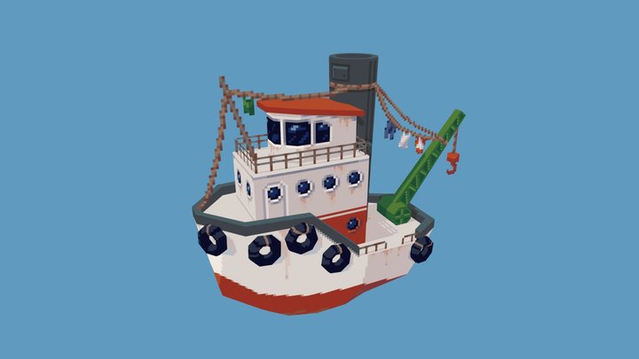 Boat 3D Model