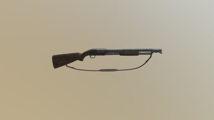 Remington Shotgun 3D Model